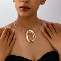 A Punk Elegant Women's Collar, Wrought Iron Geometric Collar, a Must-Have Necklace for Banquet Parties, Festivals and Daily Trend