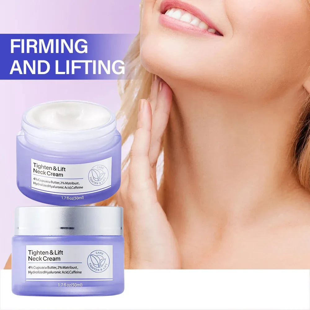 Neck Cream Anti-Aging Firming Lifting For Neck Double Chin Reducer Fine Lines Protein Cream Moisturizer Neck Rejuvenation Cream