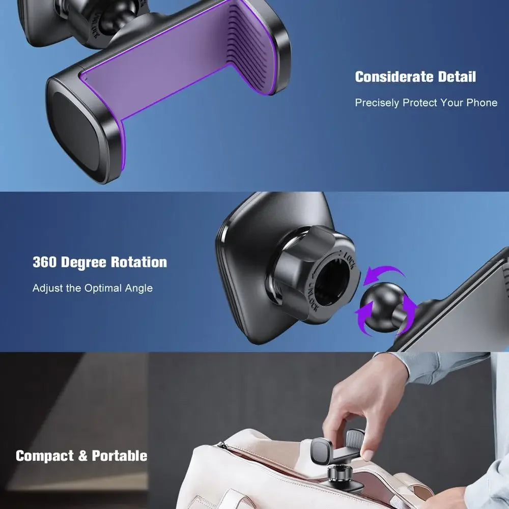 Gym Magnetic Phone Holder 360 Adjustable