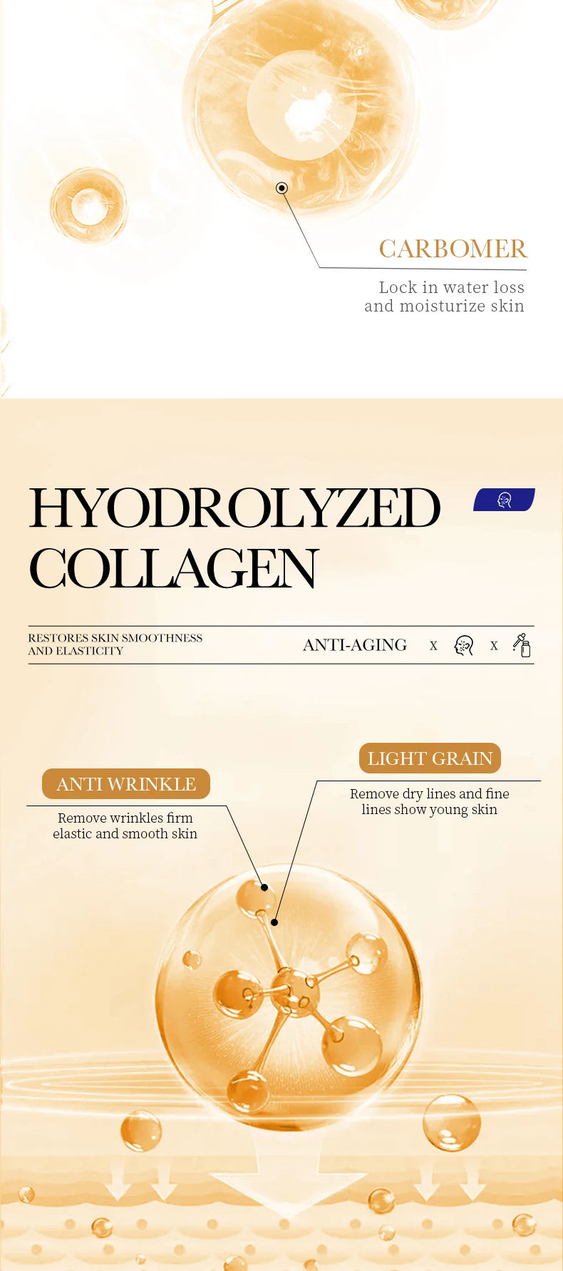 Collagen Face Serum skincare Facial Essence Liquid Anti-aging Moisturizing Nourishing Facial Serum Skin Care