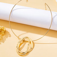 A Punk Elegant Women's Collar, Wrought Iron Geometric Collar, a Must-Have Necklace for Banquet Parties, Festivals and Daily Trend