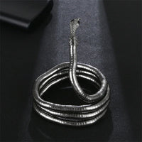 4 Colors 6mm 90cm Iron Flexible Twisted Jewelry Bendable Snake Head Pendants Necklaces Exaggerated Jewelry