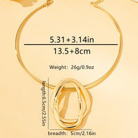 A Punk Elegant Women's Collar, Wrought Iron Geometric Collar, a Must-Have Necklace for Banquet Parties, Festivals and Daily Trend