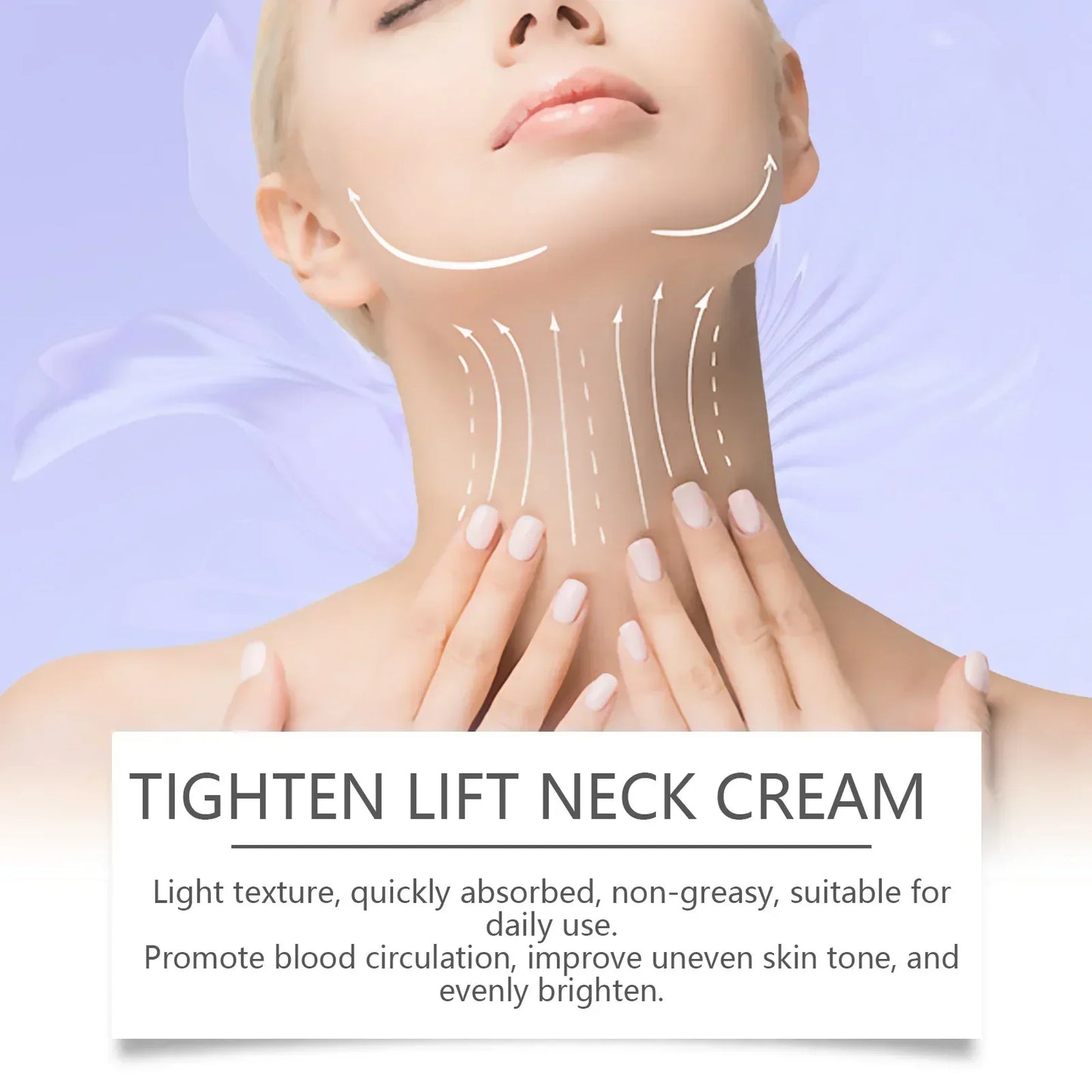 Tighten Lift Neck Cream Lightens Fine Lines Brightens Firms Nourishes Neck Cream Lightening Smoothing Moisturizer Neck Cream100%