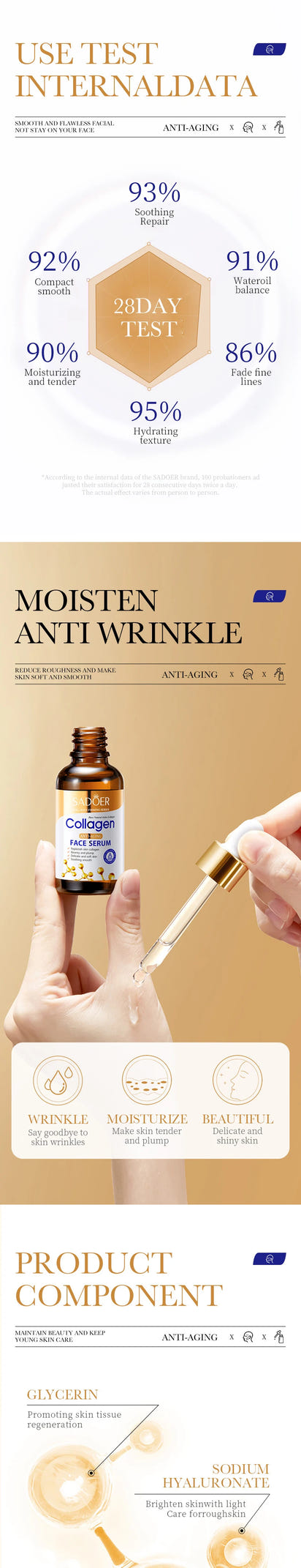 Collagen Face Serum skincare Facial Essence Liquid Anti-aging Moisturizing Nourishing Facial Serum Skin Care