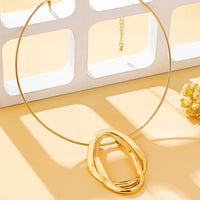 A Punk Elegant Women's Collar, Wrought Iron Geometric Collar, a Must-Have Necklace for Banquet Parties, Festivals and Daily Trend