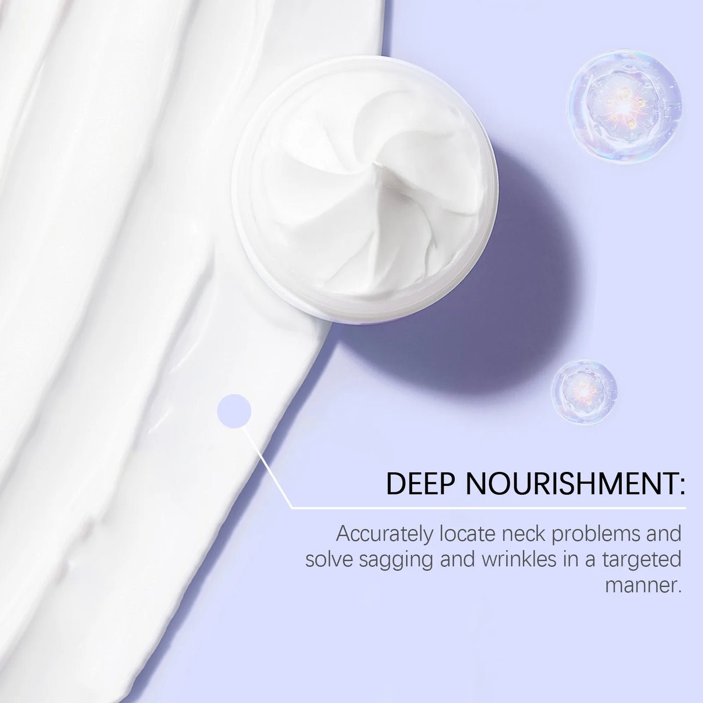 Neck Cream Anti-Aging Firming Lifting For Neck Double Chin Reducer Fine Lines Protein Cream Moisturizer Neck Rejuvenation Cream