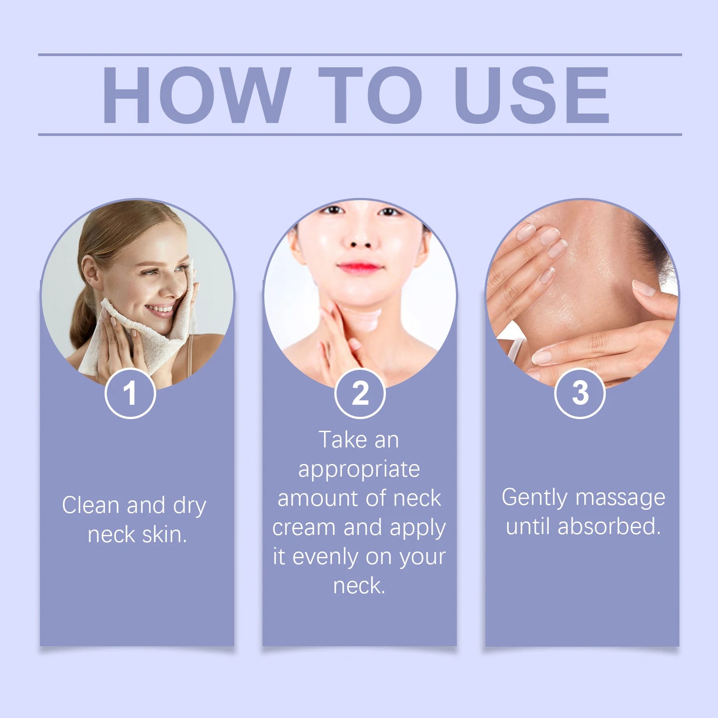 Neck Cream Anti-Aging Firming Lifting For Neck Double Chin Reducer Fine Lines Protein Cream Moisturizer Neck Rejuvenation Cream