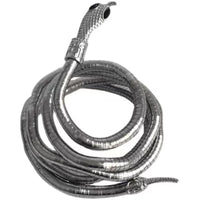 4 Colors 6mm 90cm Iron Flexible Twisted Jewelry Bendable Snake Head Pendants Necklaces Exaggerated Jewelry