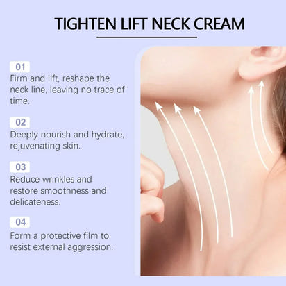 Tighten Lift Neck Cream Lightens Fine Lines Brightens Firms Nourishes Neck Cream Lightening Smoothing Moisturizer Neck Cream100%