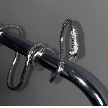 4 Colors 6mm 90cm Iron Flexible Twisted Jewelry Bendable Snake Head Pendants Necklaces Exaggerated Jewelry